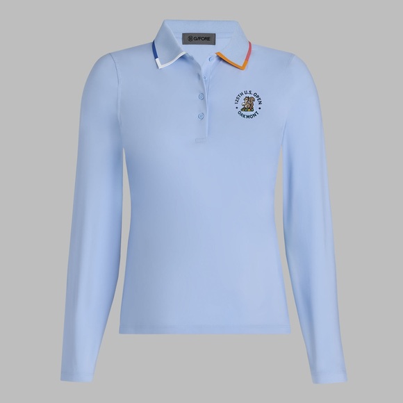 G/FORE Tops - G/Fore U.S. Open Long Sleeve Tech Polo Shirt Blue Size Medium 125th 2025 Tennis